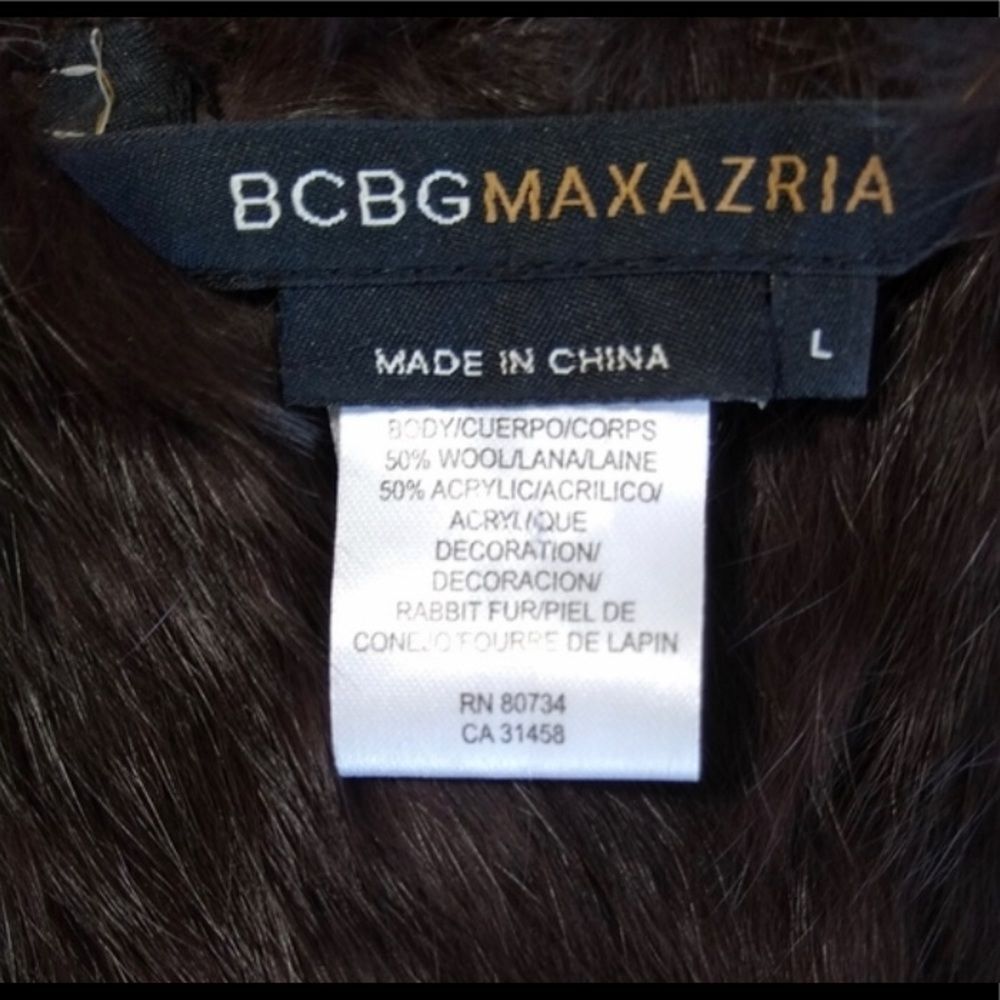 BCBG MaxAzria Rabbit Fur Vest - Picture 7 of 8